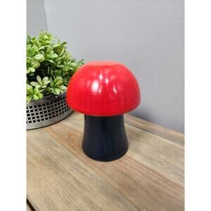 Vintage Spectrum Wood Mushroom Salt And Pepper Shaker By Joseph Rodd